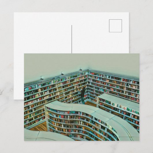 cadeau voor leesminachting briefkaart (Voorkant / Achterkant)