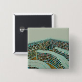 cadeau voor leesminachting vierkante button 5,1 cm (Voorkant /achterkant)