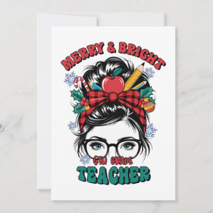 Cadeau voor leraar Blij en vrolijk leraar Kaart