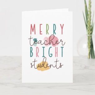Cadeau voor leraar Blijde leraar Briljante stude Kaart