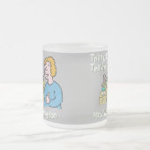 Cadeau voor leraar. Dank u voor een Vrouw leraar Matglas Koffiemok (Center)