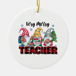 Cadeau voor leraar   Erg vrolijke leraar Keramisch Ornament