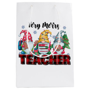 Cadeau voor leraar Erg vrolijke leraar Medium Cadeauzakje