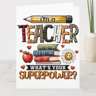 Cadeau voor leraar | Ik ben een leraar Kaart