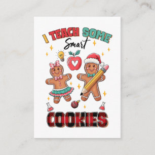 Cadeau voor leraar Ik leer sommige slimme koekje Informatiekaartje