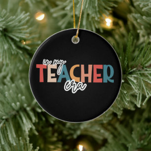 Cadeau voor leraar in mijn leraren tijdperk keramisch ornament