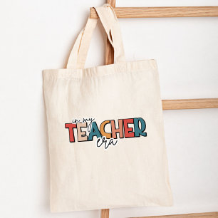 Cadeau voor leraar in mijn leraren tijdperk tote bag