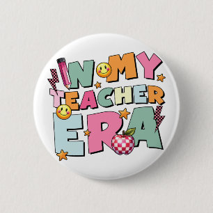 Cadeau voor leraar In mijn tijdperk als leraar Ronde Button 5,7 Cm