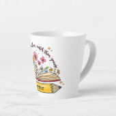 Cadeau voor leraar latte mok (Rechterhoek)