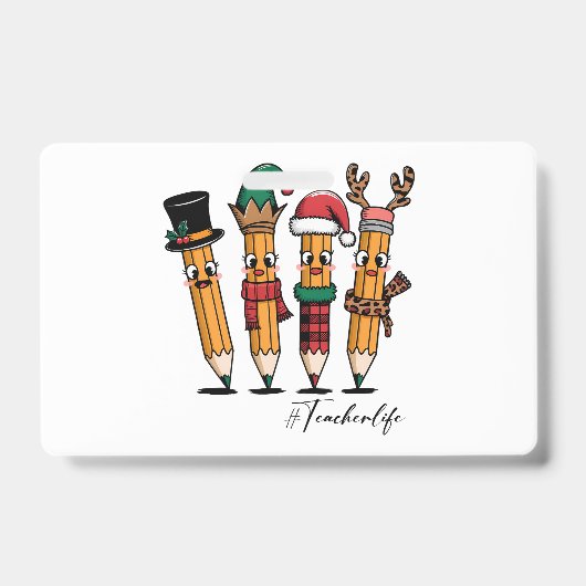 Cadeau voor leraar | Leraar leven potlood Badge (Voorzijde)