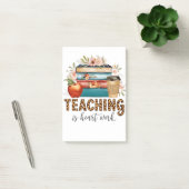 Cadeau voor leraar | Lesgeven is hartwerk Post-it® Notes (Kantoor)
