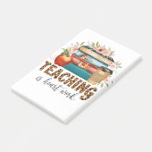 Cadeau voor leraar | Lesgeven is hartwerk Post-it® Notes (Schuin)