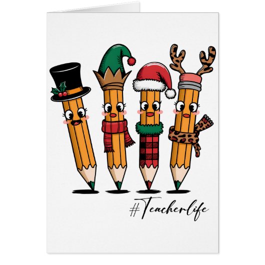 Cadeau voor leraar | Potlood leraar leven (Voorkant)