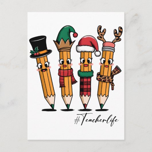 Cadeau voor leraar | Potlood leraar leven Briefkaart (Voorkant)