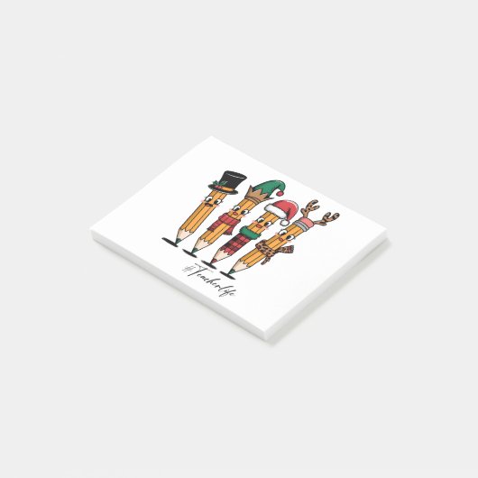 Cadeau voor leraar | Potlood leraar leven Post-it® Notes (Schuin)