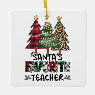 Cadeau voor leraar   Sinterklaas' favoriete leraar Keramisch Ornament
