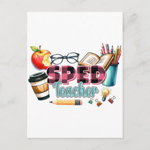 Cadeau voor leraar Speciaal onderwijs leraar Feestdagenkaart