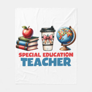 Cadeau voor leraar Speciaal onderwijs leraar Fleece Deken
