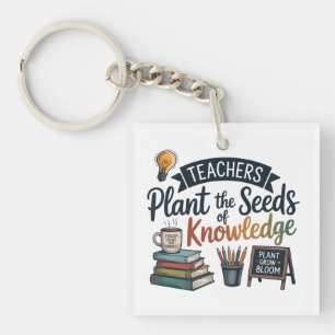 Cadeau voor leraar sublimatieontwerp, terug naar s sleutelhanger