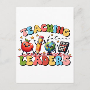 Cadeau voor leraar Toekomstige leiders onderwijz Feestdagenkaart