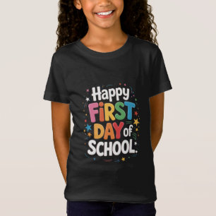 Cadeau voor leraren gelukkig eerste schooldag  t-shirt