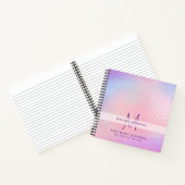 Cadeau voor leraren met monogram Bedankt einde sch Notitieboek (Binnen)