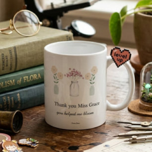 Cadeau voor leraren Minimalistische koffie met est Koffiemok