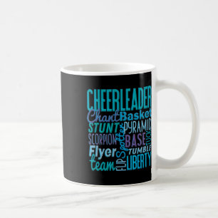 Cadeau voor leuke cheerleader, Blauwe cheer moves Koffiemok