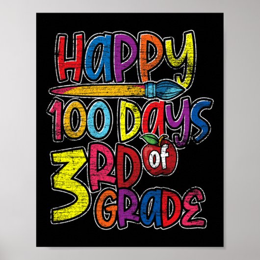 Cadeau voor leuke leerlingen uit de derde klas 100 poster (Voorkant)