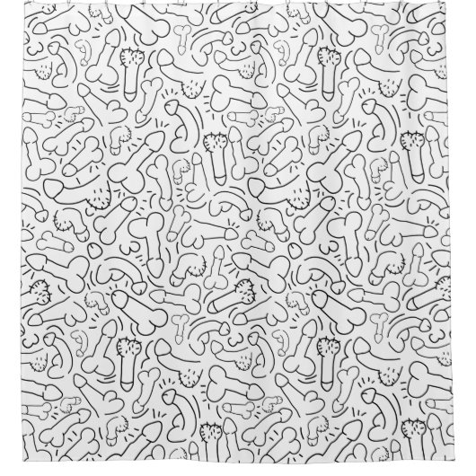 cadeau voor leuke mannen douchegordijn (Voorkant)