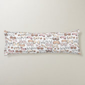 cadeau voor leuke minimalistische vrouw lichaamskussen (Achterkant)