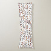 cadeau voor leuke minimalistische vrouw lichaamskussen (Voorkant Verticaal)