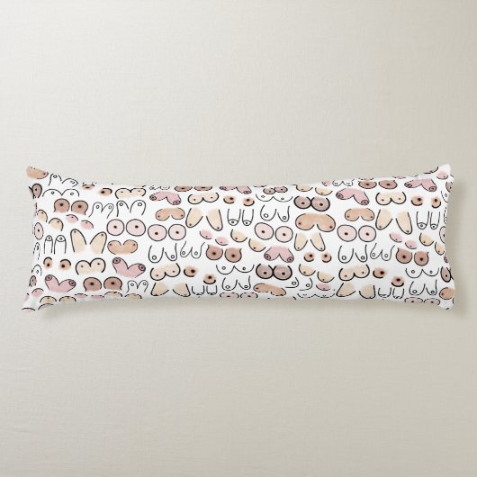 cadeau voor leuke minimalistische vrouw lichaamskussen (Voorkant)