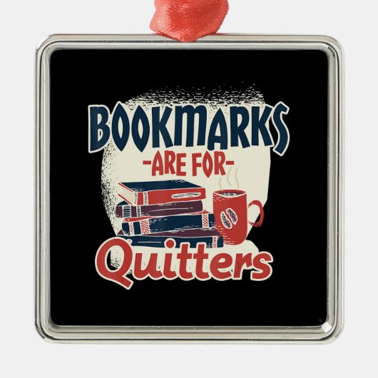 cadeau voor lezer uit boek Bibliothecaris bookworm Metalen Ornament (Voorkant)