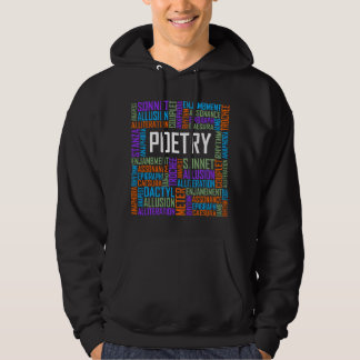 Cadeau voor liefhebber van poëzie woorden Poëet Sc Hoodie