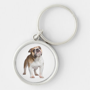 Cadeau voor liefhebbers van Engelse Bulldog puppy  Sleutelhanger