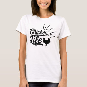 Cadeau voor liefhebbers van kippen boerderij haan t-shirt