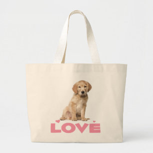 Cadeau voor liefhebbers van schattige honden Puppy Grote Tote Bag