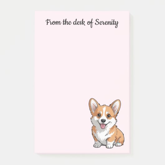 Cadeau voor lieve Corgi-moeder en hondenliefhebber Post-it® Notes (Voorkant)