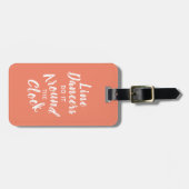 Cadeau voor Line Dancer Grappig Dancing Pun Custom Bagagelabel (Voorkant horizontaal)