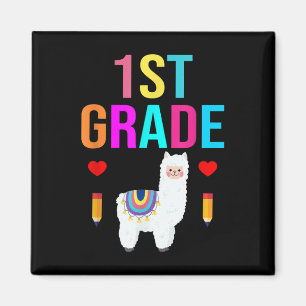 Cadeau voor Llama Liefhebber Leraar Graad 1 Terug Magneet
