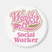 Cadeau voor maatschappelijk werkers magneet (Voorkant)