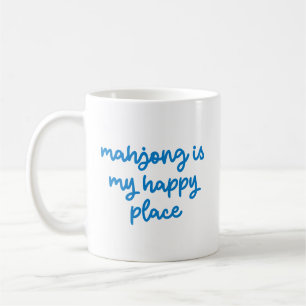 Cadeau voor Mahjong-liefhebber, grappige blauwe sp Koffiemok