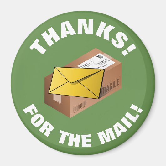 Cadeau voor Mailman | Ronde magneet (Voorkant)