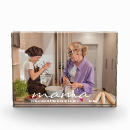 Cadeau voor mam | Aangepaste persoonlijke Moederda Fotoblokken