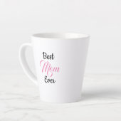 Cadeau voor mam - Beste mam ooit - Gepersonaliseer Latte Mok (Linkerhoek)