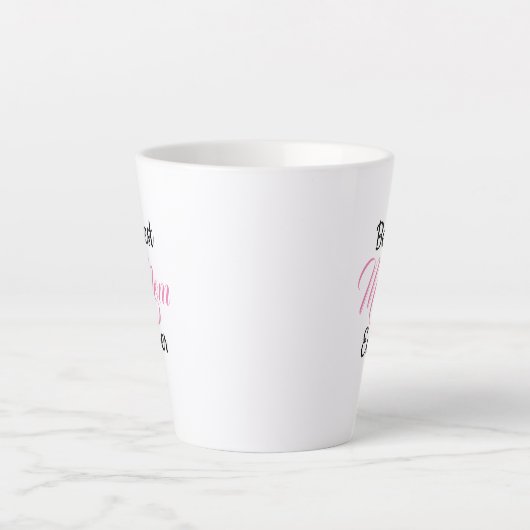 Cadeau voor mam - Beste mam ooit - Gepersonaliseer Latte Mok (Voorkant)