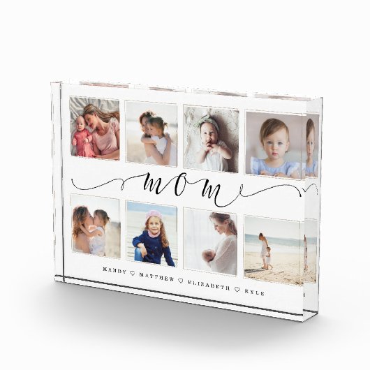 Cadeau voor mam | Familie Foto Keepslag Collage (Rechts)