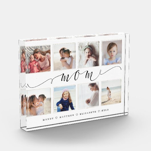 Cadeau voor mam | Familie Foto Keepslag Collage (Links)