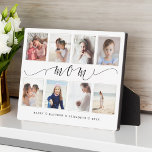 Cadeau voor mam | Familie Foto Keepslag Collage Fotoplaat<br><div class="desc">Stuur een mooi gepersonaliseerd cadeau naar je moeder dat ze voor altijd zal koesteren. Speciaal gepersonaliseerd collage-fotoplaatje voor je eigen speciale familiefoto's en herinneringen. Ons ontwerp is voorzien van een eenvoudig rasterontwerp met acht foto's en een "mam", ontworpen in een prachtige, handgeschreven zwarte scriptstijl. Elke foto is gemaakt met een...</div>